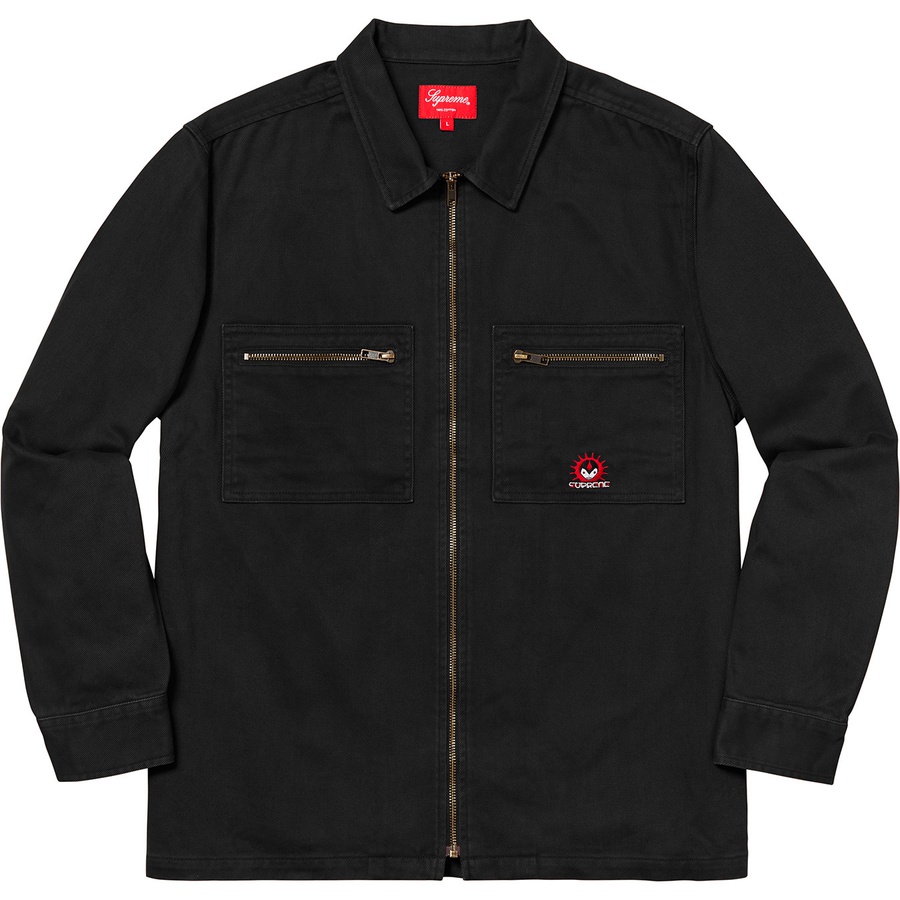 Supreme vampire denim 2025 zip up shirt